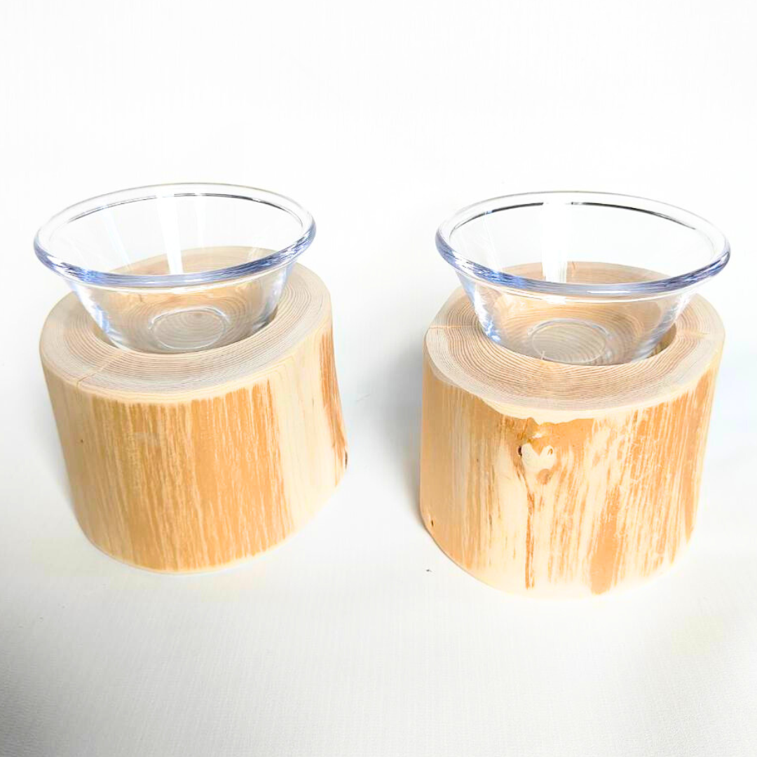 アウトレット (S)フレッシュ高野槙のログボウル ごはん台 フードボウル 餌台 エサ入れ 1個販売