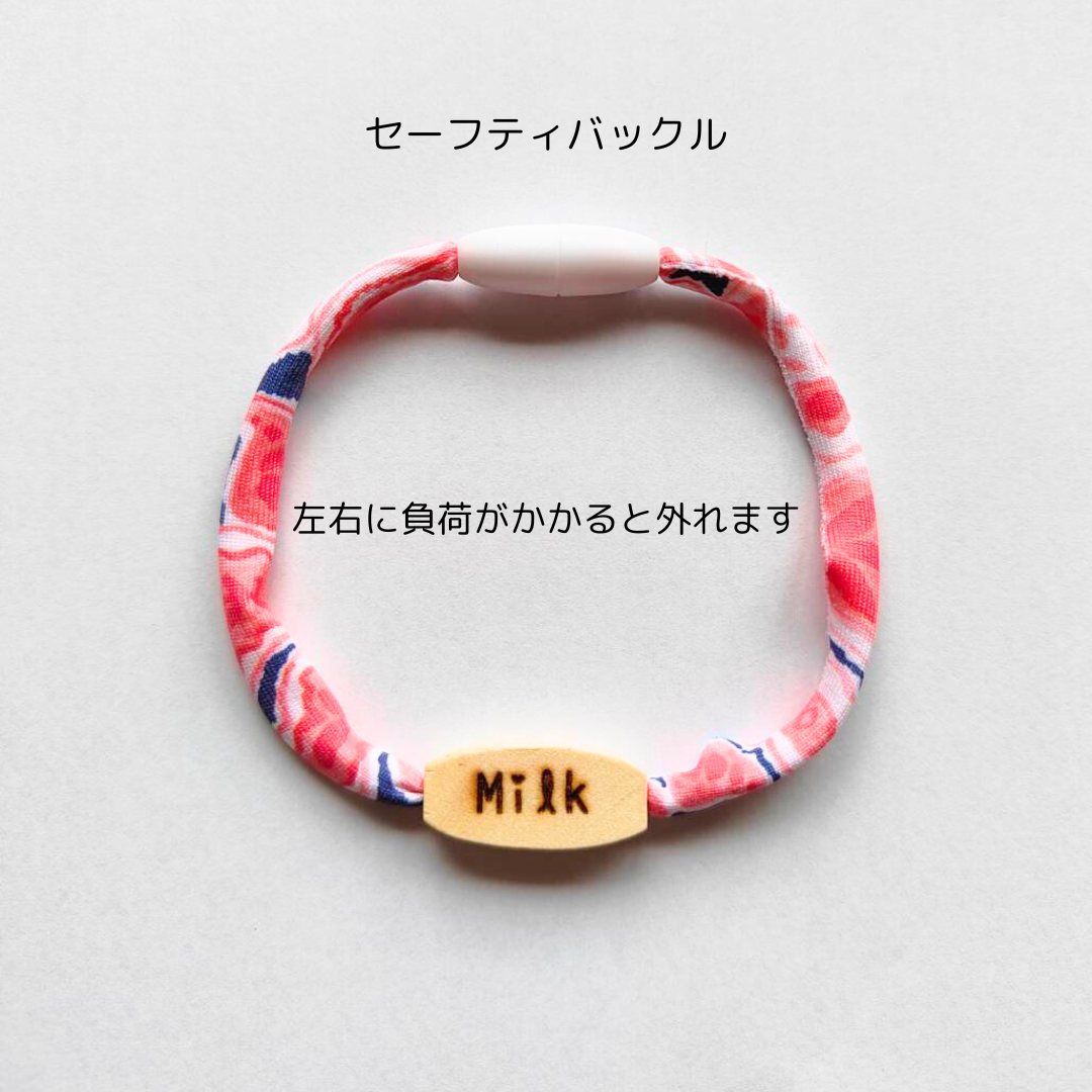 ストレス最小限 全10色 揺れない迷子札(ライクラストレッチ) やわらか紐首輪 軽い・安全バックル・迷子札付き 木製迷子札 アップサイクルヤーン使用