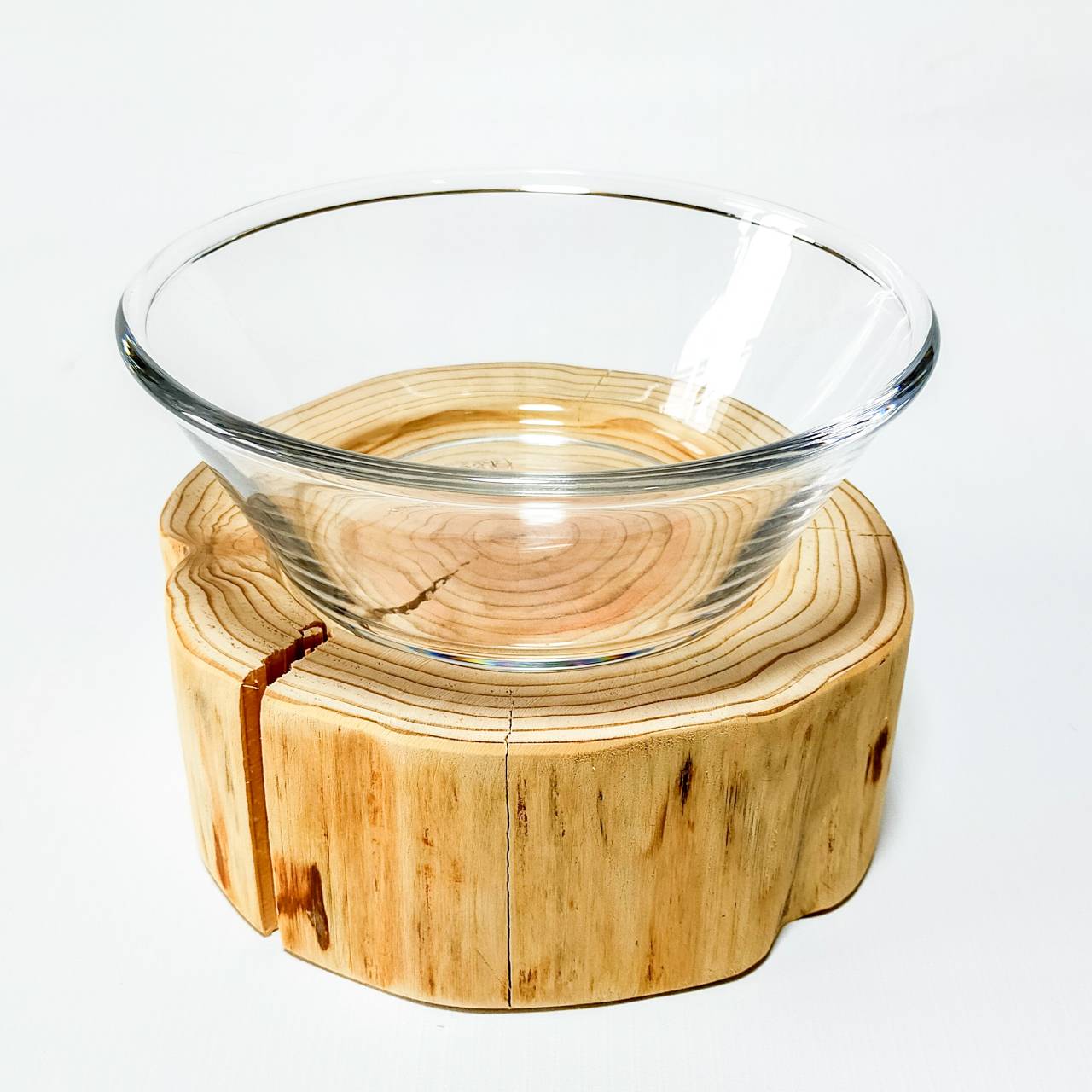 <shop限定>多頭飼い 小型犬~中型犬用 Log Bowl 水飲み台 ごはん台 フードボウル フードスタンド