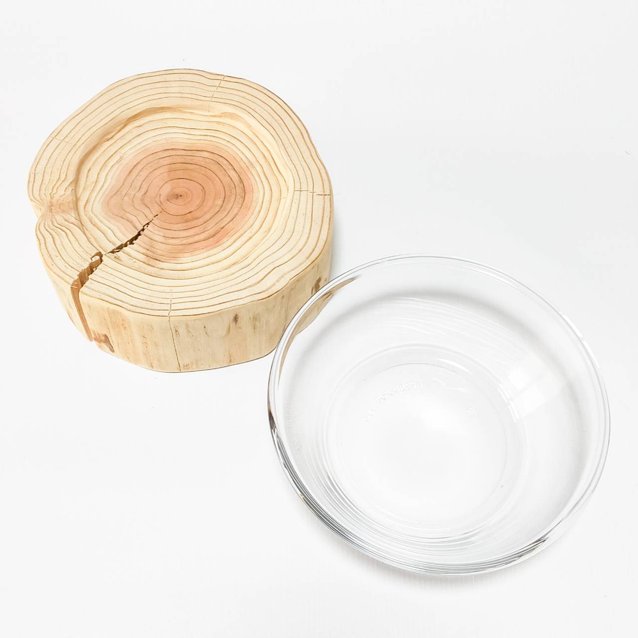 <shop限定>多頭飼い 小型犬~中型犬用 Log Bowl 水飲み台 ごはん台 フードボウル フードスタンド