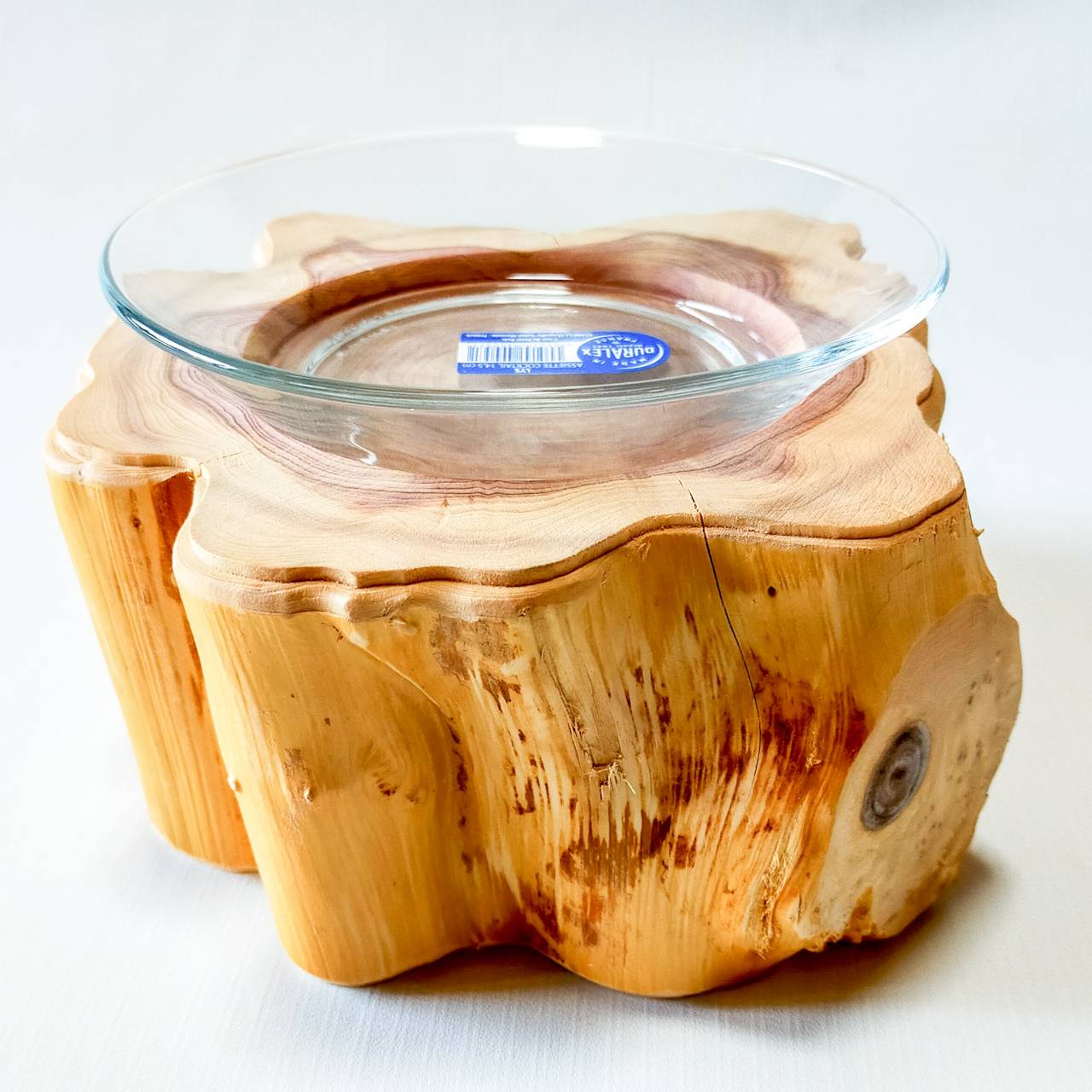 (限定仕入れ)④ごはん専用伊吹の丸太のペットテーブル 餌台 ごはん台 フードボウル