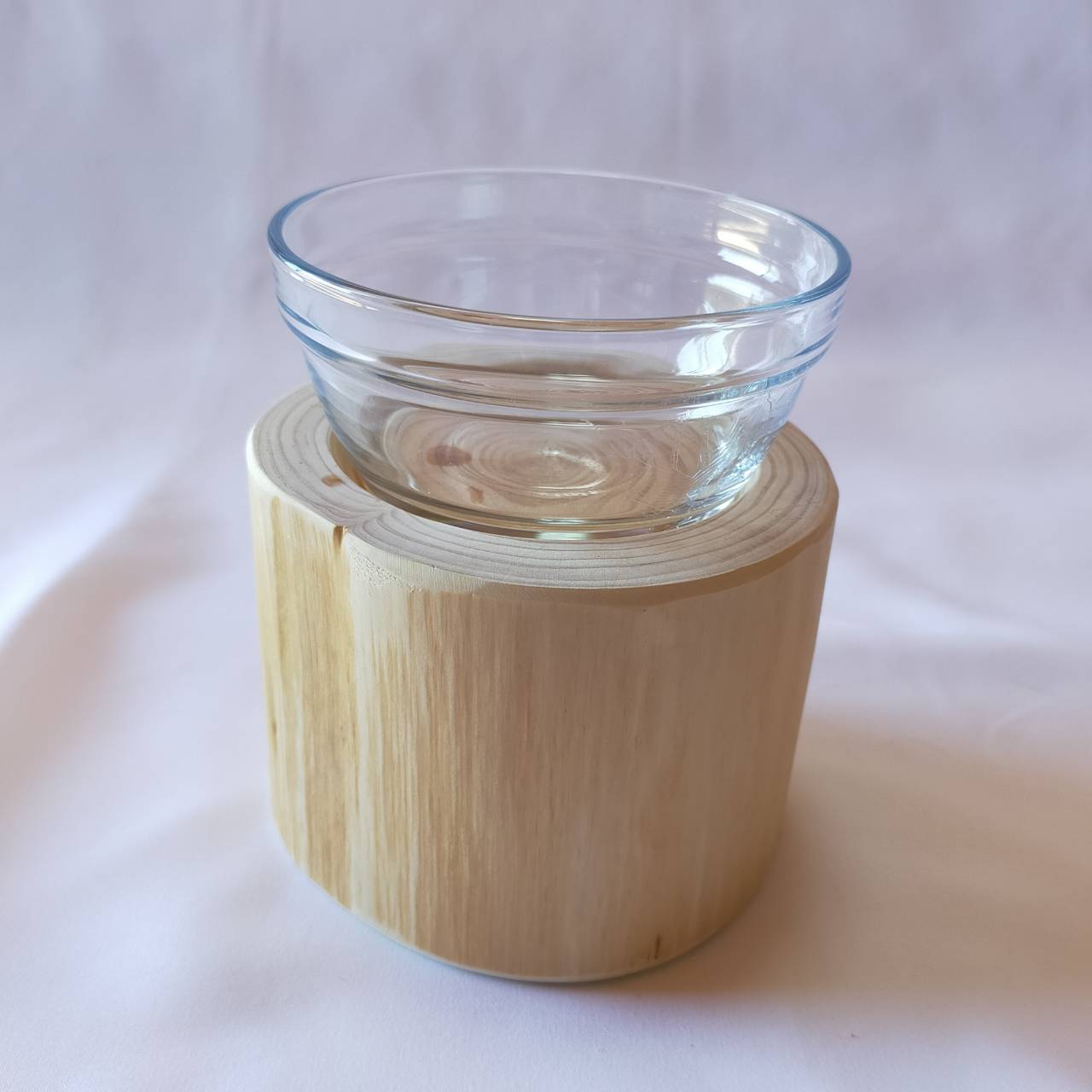 【アウトレット20%OFF】③シンプルヒノキペットテーブル ごはん台 水入れ フードボウル 餌台 エサ入れ