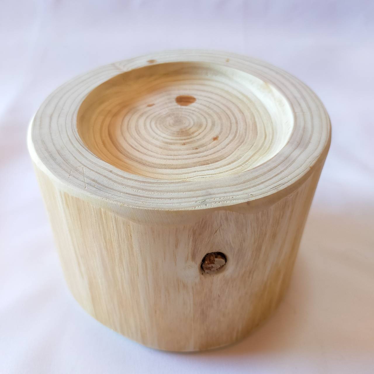 【アウトレット20%OFF】③シンプルヒノキペットテーブル ごはん台 水入れ フードボウル 餌台 エサ入れ
