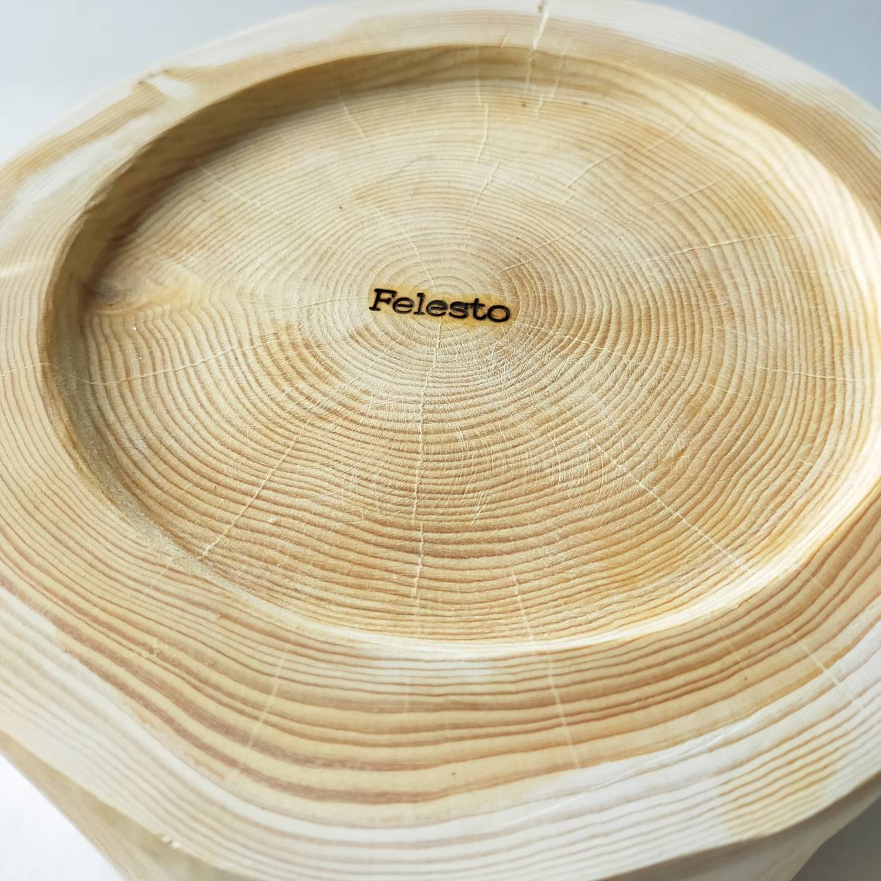 存在感あり1点もの ステンレスボウル 犬用 高め -高野槙の丸太のLog Bowl- 水飲み台 ごはん台 餌台