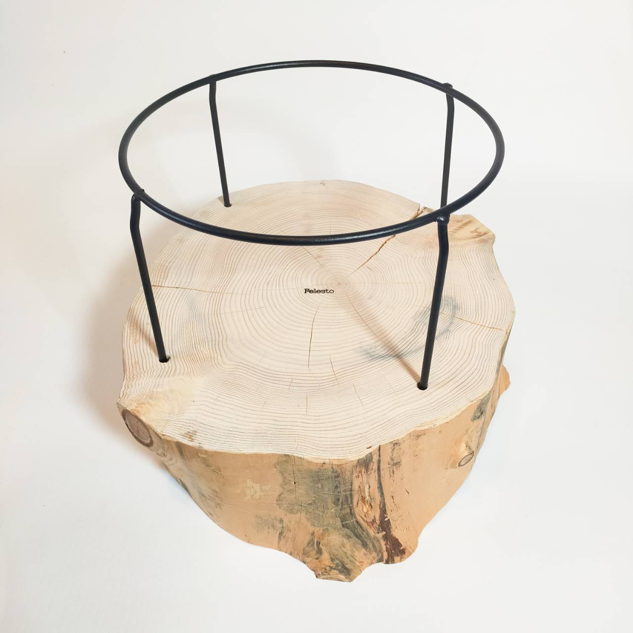 一点もの アウトレット 大型犬用 高さ20cm(器の下まで) -高野槙の丸太のLog Bowl- 水飲み台 ごはん台 餌台