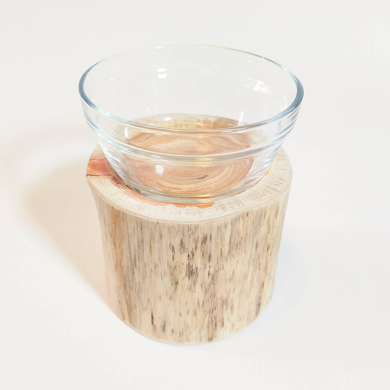 【アウトレット20%OFF】⑥シンプルヒノキペットテーブル ごはん台 水入れ フードボウル 餌台 エサ入れ