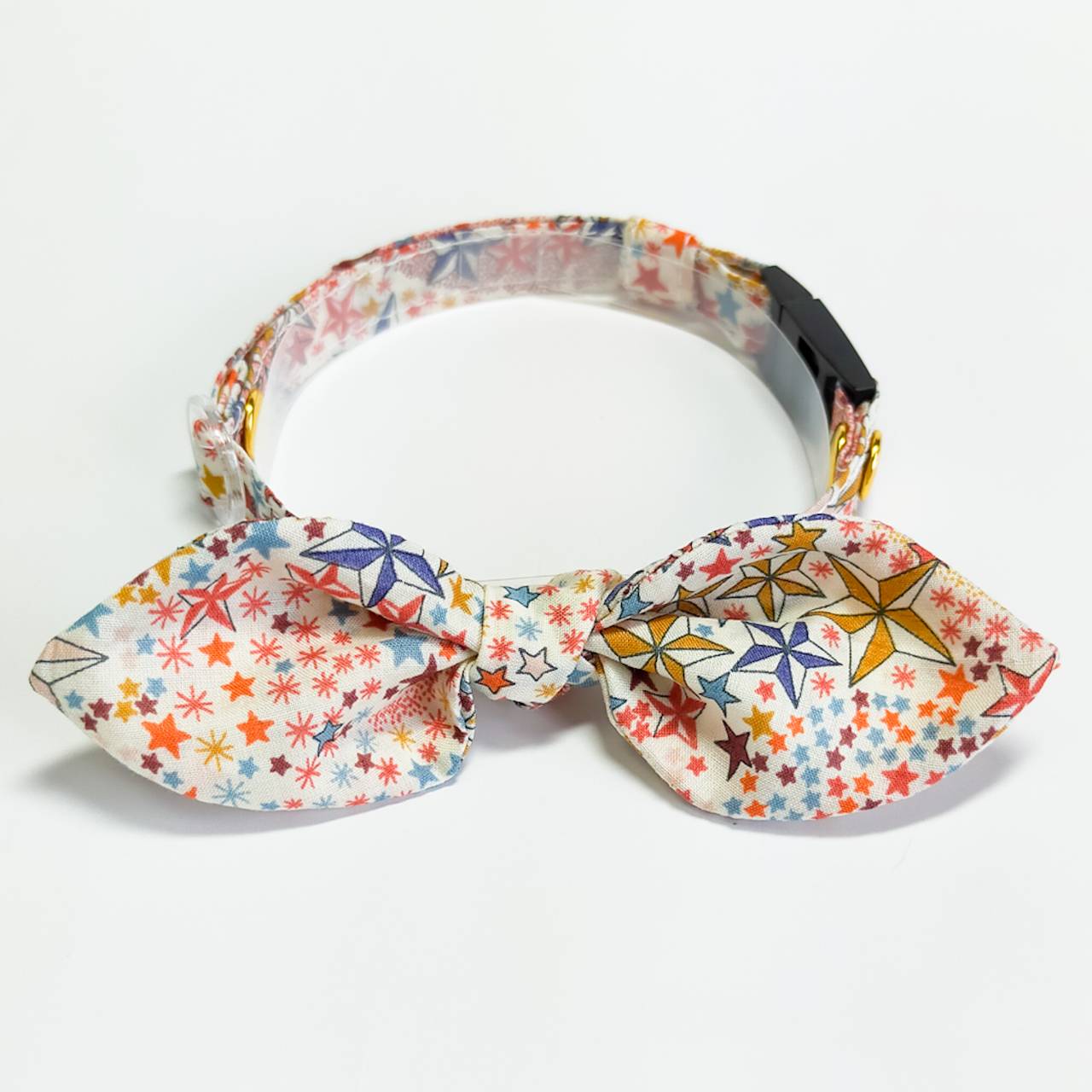 うさ耳リボン ガーデンフラワー セーフティバックル 猫 小型犬 首輪