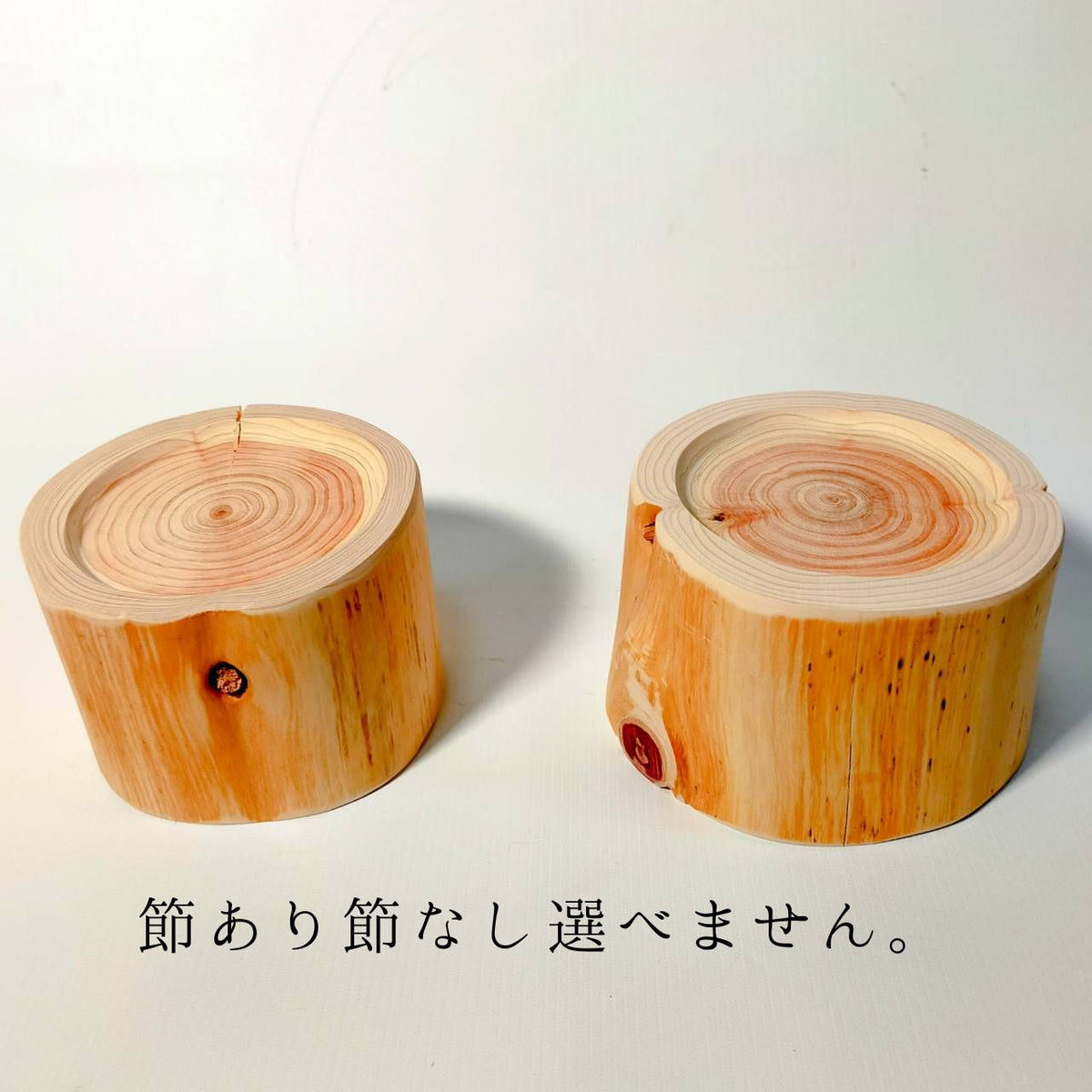<log only> 9cm height Hinoki cypress log bowl, food stand, pet feeding bowl, 1 unit</log>