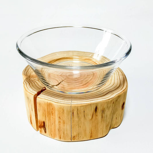 ＜shop限定＞多頭飼い　小型犬～中型犬用　Log Bowl 水飲み台　ごはん台　フードボウル　フードスタンド