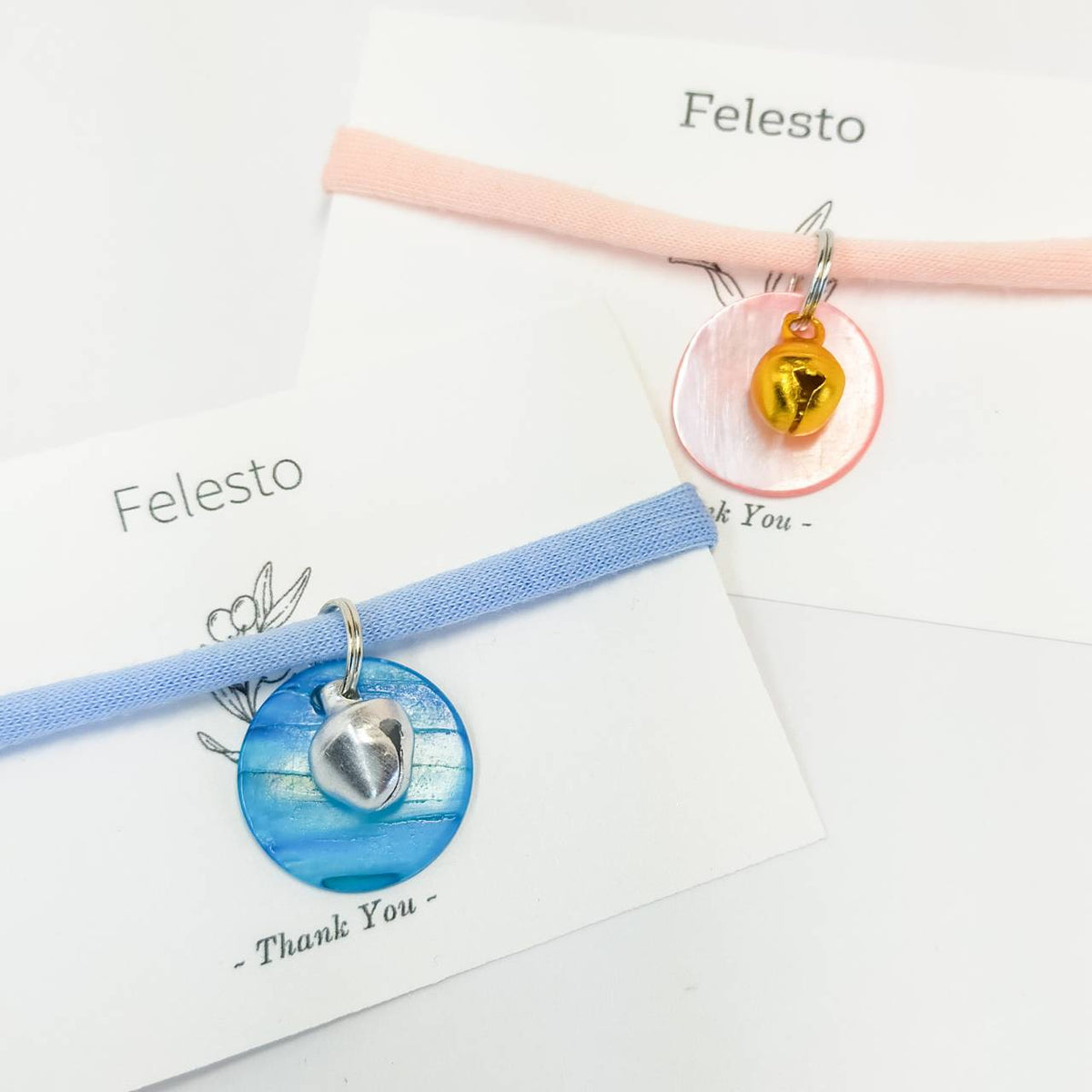 <12 colors> Simple bell strings collars