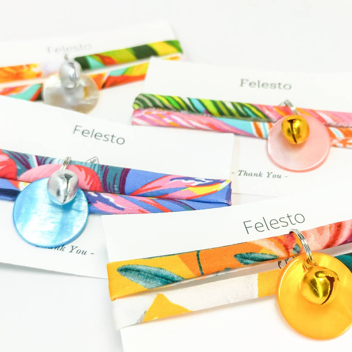 <12 colors> Simple bell strings collars