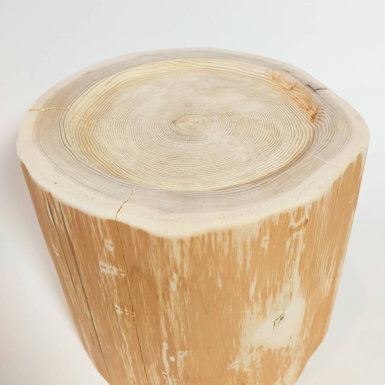 アウトレット20％OFF ステンレスボウル　犬用　高め　-高野槙の丸太のLog Bowl-　水飲み台　ごはん台　餌台