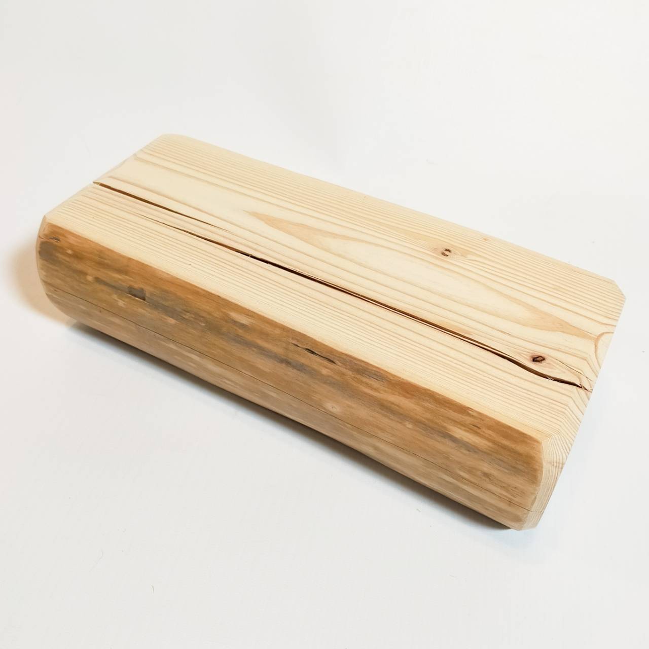 【アウトレット10％OFF】ヒノキ丸太のペットログボウルダブル②　水入れ　フードボウル　餌台　エサ入れ