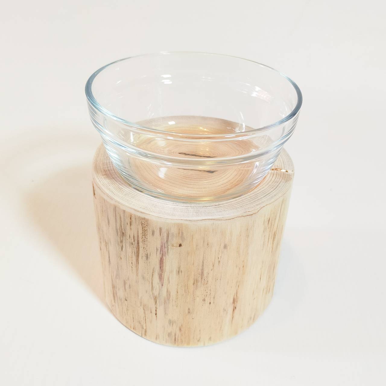 【アウトレット20％OFF】⑤シンプルヒノキペットテーブル　ごはん台　水入れ　フードボウル　餌台　エサ入れ