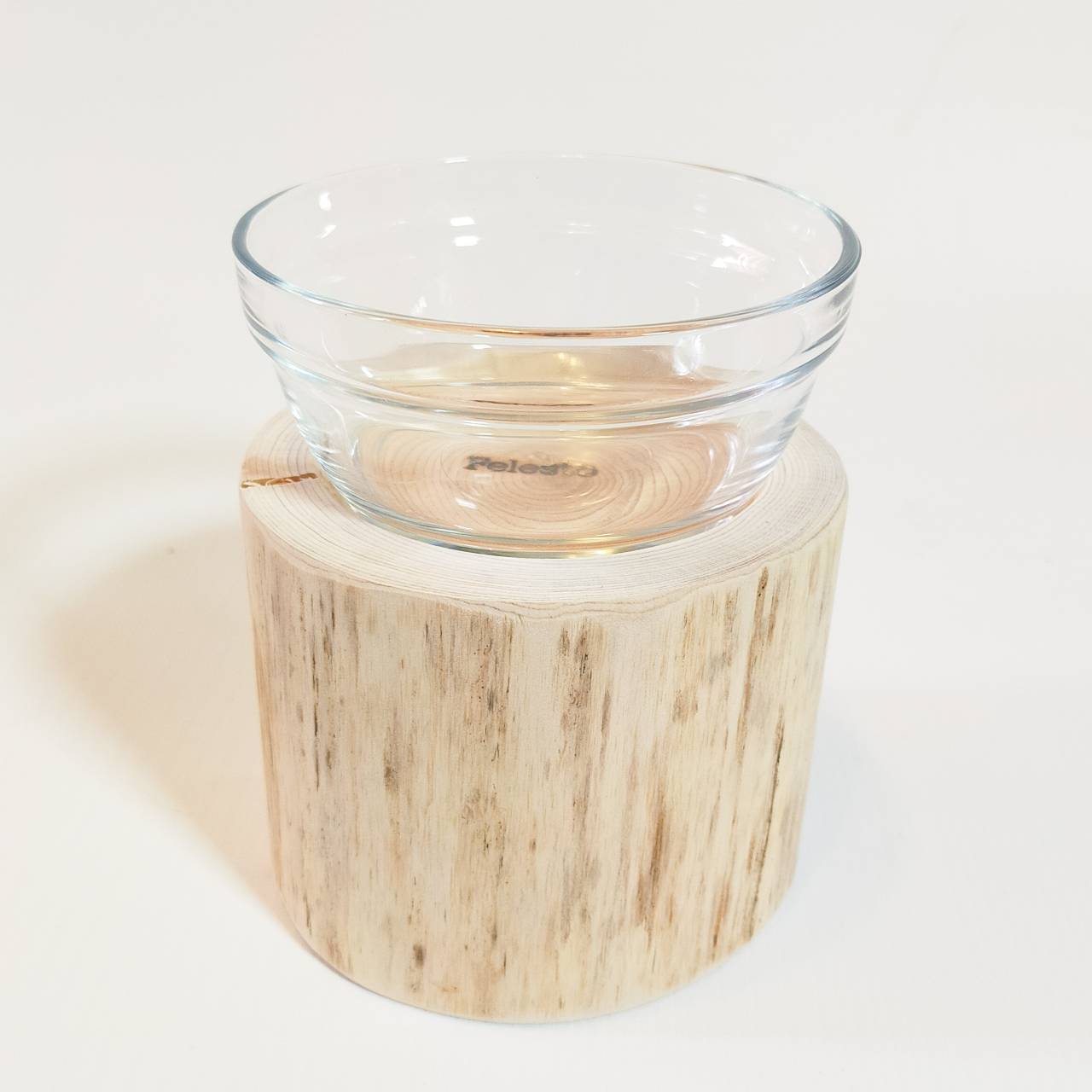【アウトレット20％OFF】⑤シンプルヒノキペットテーブル　ごはん台　水入れ　フードボウル　餌台　エサ入れ