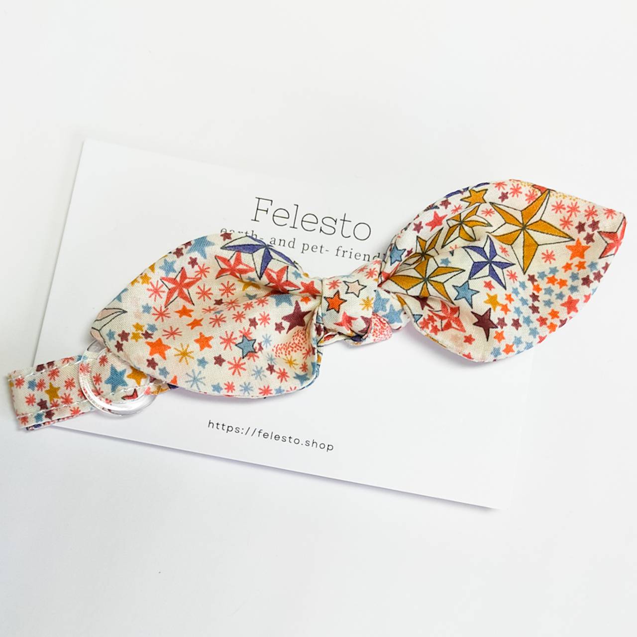 うさ耳リボン ガーデンフラワー セーフティバックル 猫 小型犬 首輪